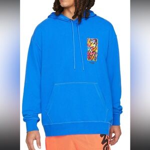Jordan Vibrant Blue Men's Hoodie with Graphic